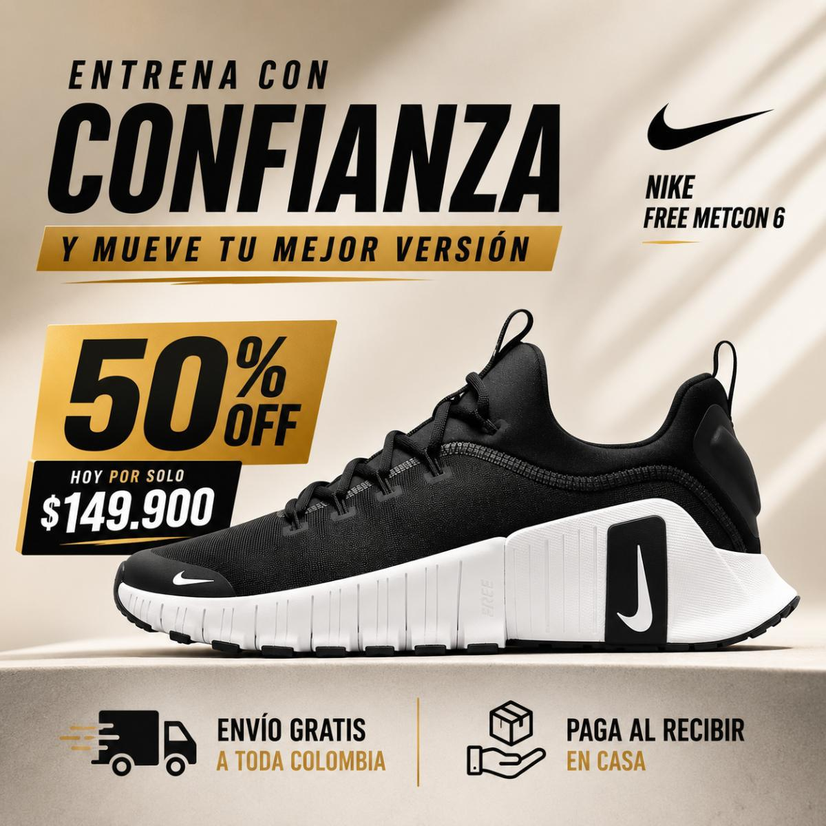 🔥 Liquidación NlKE PREMIUM FREE METCON 6 - últimas unidades